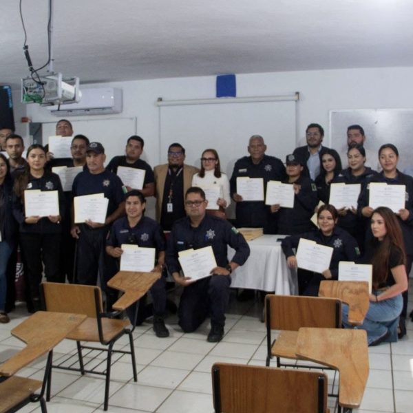 La formación de nuestros cuerpos de seguridad y de justicia cívica avanza con pasos En GRANDE