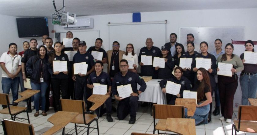 La formación de nuestros cuerpos de seguridad y de justicia cívica avanza con pasos En GRANDE