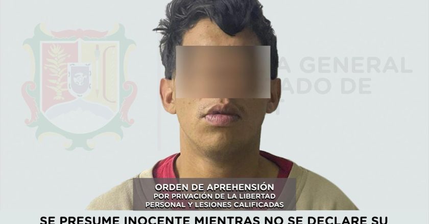 📢 #Boletín | CUMPLIMENTA FISCALÍA ORDEN DE APREHENSIÓN POR PRIVACIÓN DE LA LIBERTAD PERSONAL Y LESIONES CALIFICADAS