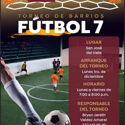 ¡Únete al Torneo de Barrios de Fútbol 7!