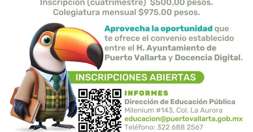 Vallartenses podrán estudiar licenciaturas y posgrados con colegiaturas accesibles