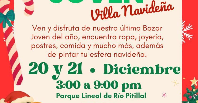 Gobierno del Bien invita al último Bazar Joven del año