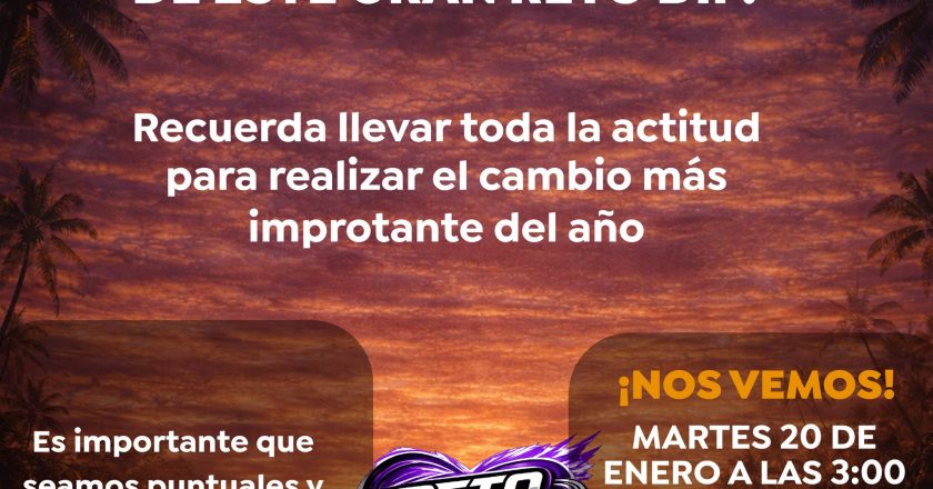 ¡TODO LISTO PARA ARRANCAR EL RETO DIF!