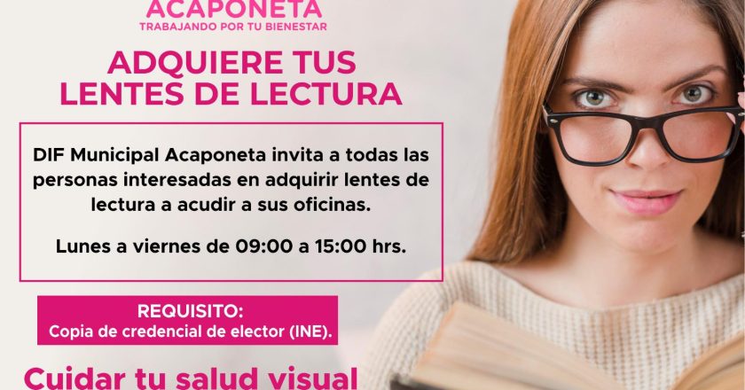 ¡MEJORA TU VISIÓN CON DIF ACAPONETA!