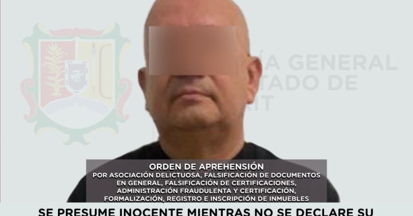 EJECUTA FISCALÍA DE NAYARIT ORDEN DE APREHENSIÓN CONTRA NOTARIO PÚBLICO