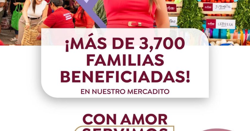 El «Mercadito” ha beneficiado a más de 3,700 familias de Bahía de Banderas