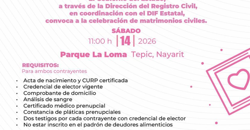 💍✨ Este 14 de febrero, den el “sí” que los una para siempre… ¡sin costo! ✨💍