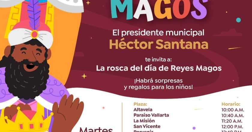 Hector Santana invita a celebrar el Día de Reyes con tradicional partida de rosca