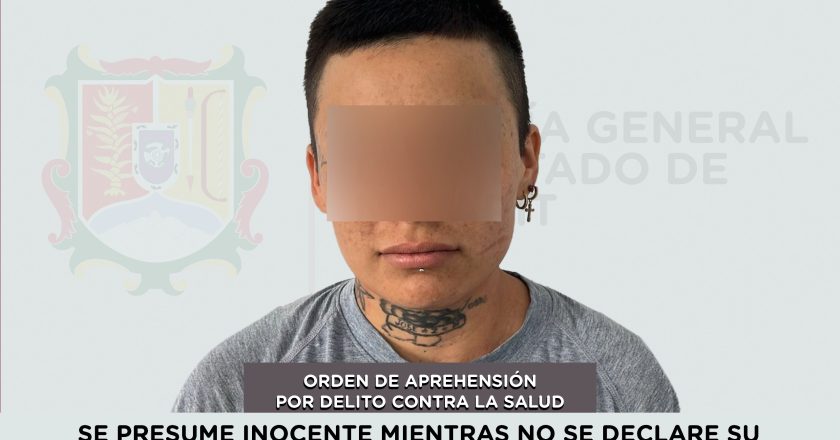 DETENIDA EN TEPIC POR DELITO CONTRA LA SALUD