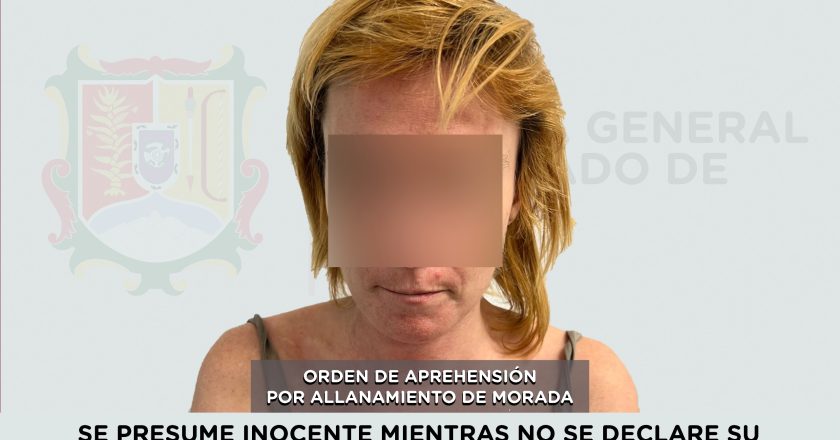 📢 #Boletín | APREHENDIDA POR ALLANAMIENTO DE MORADA Y DAÑO EN LAS COSAS