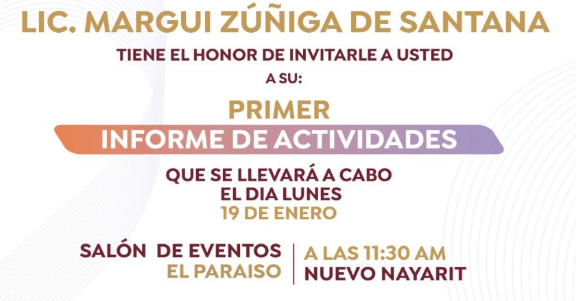 Margui Zúñiga de Santana presentará su Primer Informe de Actividades al frente del DIF Bahía de Banderas
