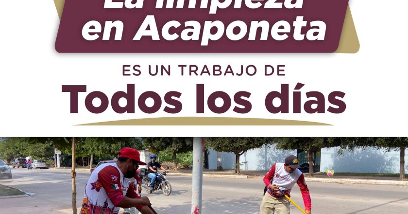 ACAPONETA TRABAJA POR UN MUNICIPIO LIMPIO