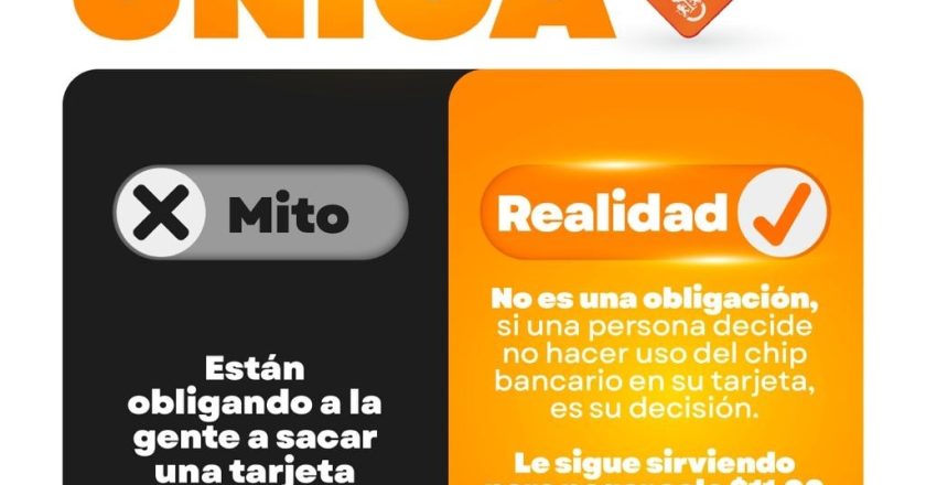 INFÓRMATE: MITOS SOBRE LA TARJETA ÚNICA