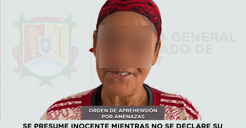 DETENIDA EN SANTA MARÍA DEL ORO POR EL DELITO DE AMENAZAS