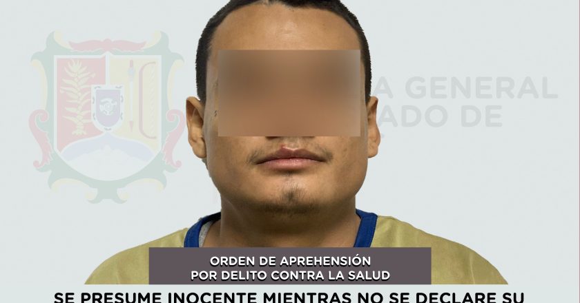 SE LE CUMPLIMENTA ORDEN DE APREHENSIÓN POR DELITO CONTRA LA SALUD