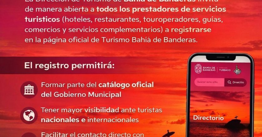 Invitan a prestadores turísticos a integrarse al catálogo oficial de Bahía de Banderas