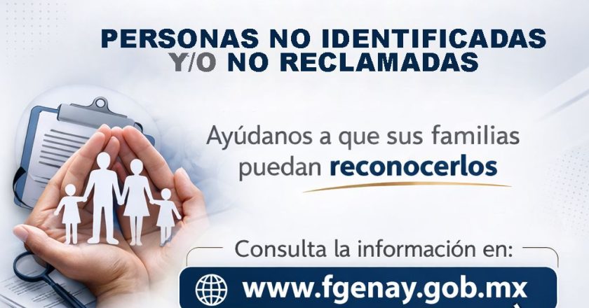 Fiscalía General del Estado de Nayarit HABILITA CONSULTA DE PERSONAS NO IDENTIFICADAS EN SU SITIO WEB OFICIAL