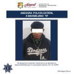 POLICÍA ESTATAL ASEGURA A UNA PERSONA CON PRESUNTA DROGA EN TEPIC