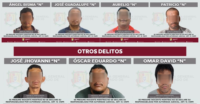 FISCALÍA DE NAYARIT EJECUTA 14 ÓRDENES DE APREHENSIÓN EN DIVERSOS MUNICIPIOS