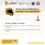 ¡USA CASCO Y FRENA LOS ACCIDENTES! TU SEGURIDAD ES PRIMERO