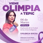 TEPIC RECIBE A Olimpia Coral Melo CON LA CONFERENCIA “VIOLENCIA DIGITAL: LO VIRTUAL ES REAL”