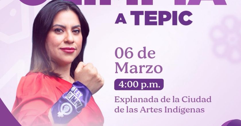 TEPIC RECIBE A Olimpia Coral Melo CON LA CONFERENCIA “VIOLENCIA DIGITAL: LO VIRTUAL ES REAL”