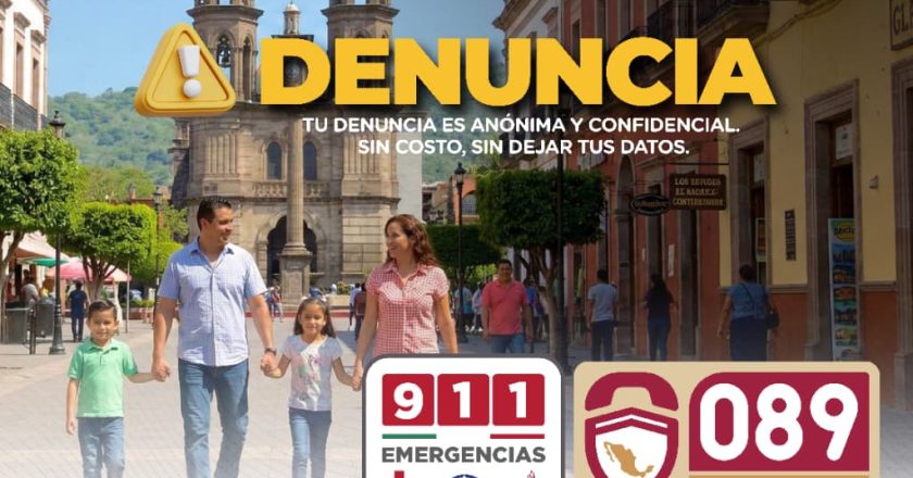 EN NAYARIT, LA SEGURIDAD ES TAREA DE TODAS Y TODOS: ¡DENUNCIA AL 089 O 911!