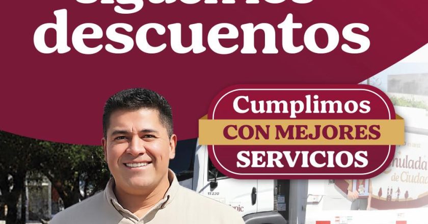 CONTINÚAN DESCUENTOS EN EL IMPUESTO PREDIAL