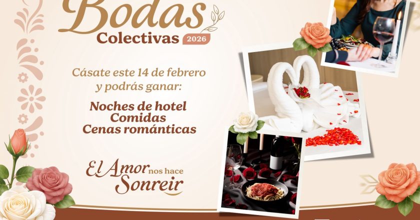 BODAS COLECTIVAS 2026 CON PREMIOS Y CORTESÍAS