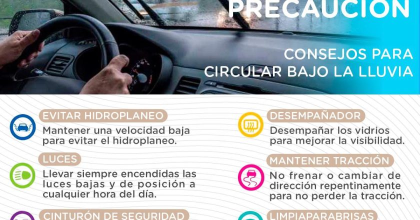 EXTREMA PRECAUCIONES AL CONDUCIR EN TEMPORADA DE LLUVIAS