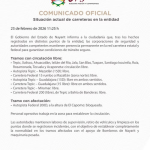 Gobierno de Nayarit informa situación actual de carreteras en la entidad
