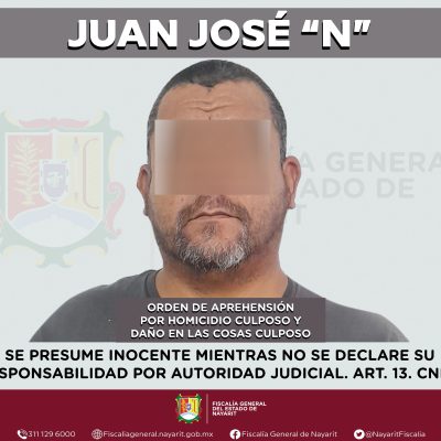 📢 #Boletín | DETENIDO POR HOMICIDIO CULPOSO Y DAÑO EN LAS COSAS CULPOSO