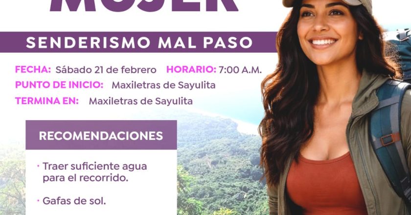 Gobierno de Bahía de Banderas invita a participar en jornada de Senderismo «Actívate Mujer»