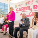 Beatriz Estrada y Miguel Ángel Navarro inauguran Carril Rosa
