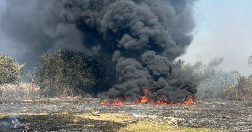 CONTROLAN INCENDIOS EN EL MUNICIPIO Y MANTIENEN ACTIVO SOLO UNO EN LAS PALMAS