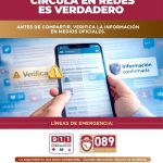 Miguel Ángel Navarro Quintero LLAMA A INFORMARSE EN CANALES OFICIALES Y REPORTAR EMERGENCIAS