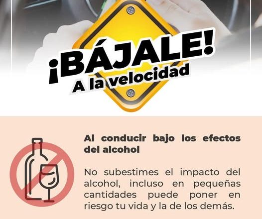 ¡SI TOMAS NO MANEJES! PROTEGE TU VIDA Y EVITA ACCIDENTES