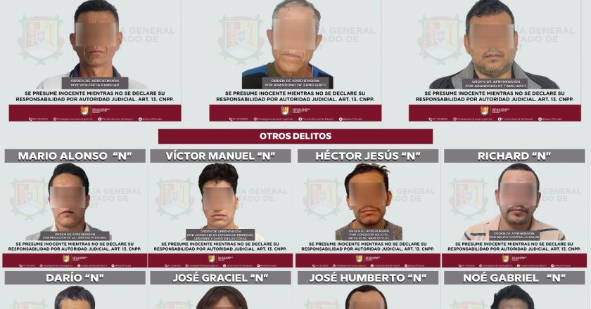 CUMPLEN 25 ÓRDENES DE APREHENSIÓN EN DISTINTOS MUNICIPIOS DE NAYARIT