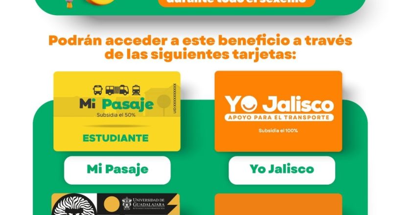 ¡TRANSPORTE A SOLO $5 PARA ESTUDIANTES EN JALISCO!