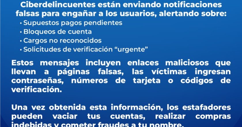 ALERTA POR ESTAFAS DIGITALES: PROTEGE TUS DATOS PERSONALES