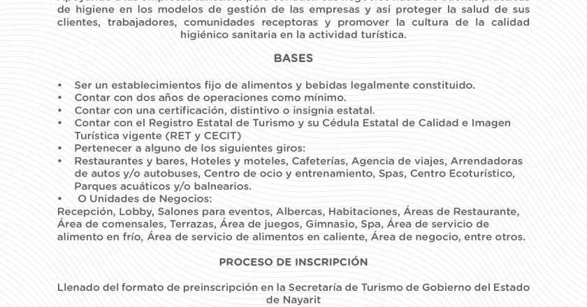 NAYARIT IMPULSA LA CALIDAD TURÍSTICA CON LA CERTIFICACIÓN PUNTO LIMPIO