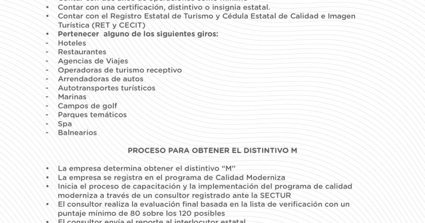 IMPULSAN EN NAYARIT LA CERTIFICACIÓN “DISTINTIVO M” PARA ELEVAR LA CALIDAD TURÍSTICA