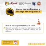 USA CASCO Y MANEJA CON SEGURIDAD PARA PREVENIR ACCIDENTES
