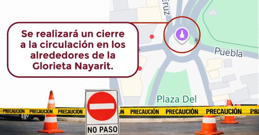 CIERRE VIAL EN GLORIETA NAYARIT POR EVENTO CULTURAL DE PUEBLOS ORIGINARIOS