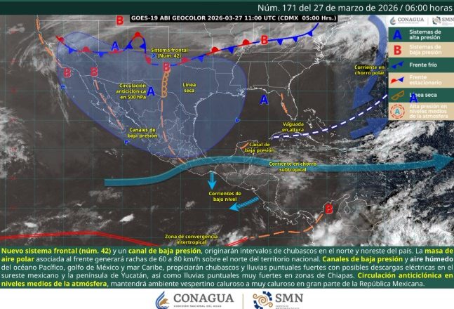 LLUVIAS AISLADAS Y ALTAS TEMPERATURAS MARCAN EL CLIMA EN NAYARIT ESTE 27 DE MARZO