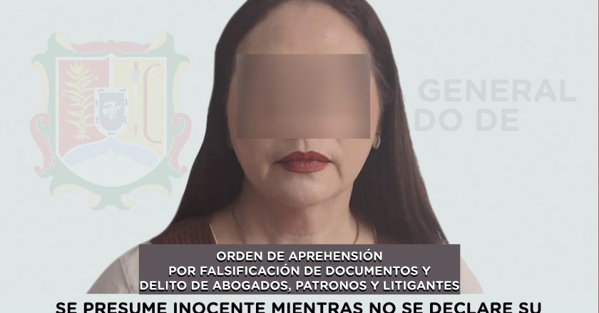 CAPTURADA POR FALSIFICACIÓN DE DOCUMENTOS Y EL DELITO DE ABOGADOS, PATRONOS Y LITIGANTES