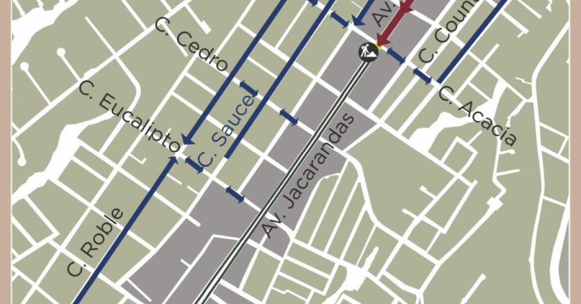 AVISO IMPORTANTE: CIERRE TEMPORAL EN AVENIDA JACARANDAS Y RUTAS ALTERNAS