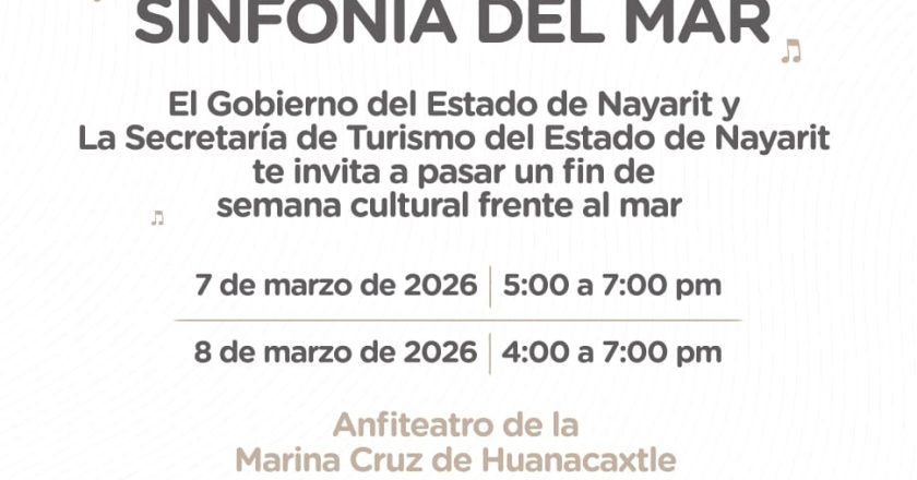 Invita Gobierno de Nayarit a disfrutar del evento cultural gratuito “Sinfonía del Mar”