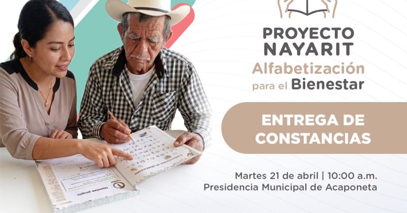 ENTREGA DE CONSTANCIAS DEL PROGRAMA DE ALFABETIZACIÓN PARA ADULTOS