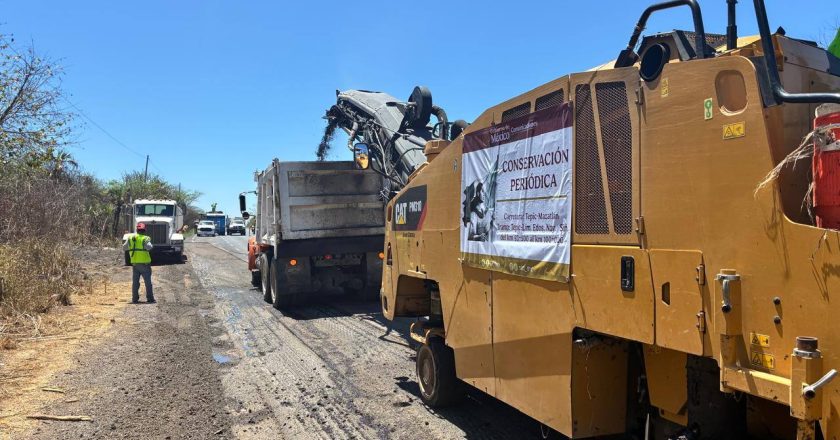 ¡INICIAN TRABAJOS DEL MEGABACHETÓN EN LA CARRETERA TEPIC–MAZATLÁN!